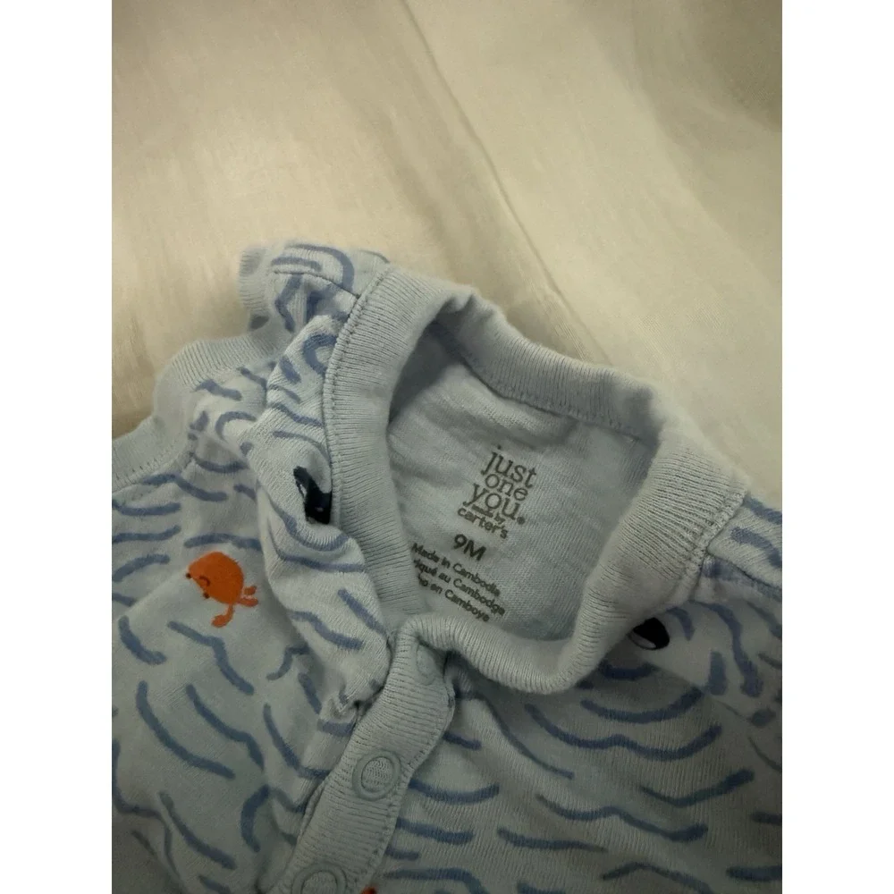Lot Of‎ 5 Infant Baby Boy Carter's Hoodie Bodysuit Bear Sweater Romper 9 Month